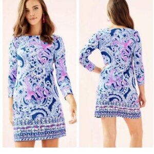 Lilly Pulitzer Sophie Blue Grotto Legga Sea Dress XL